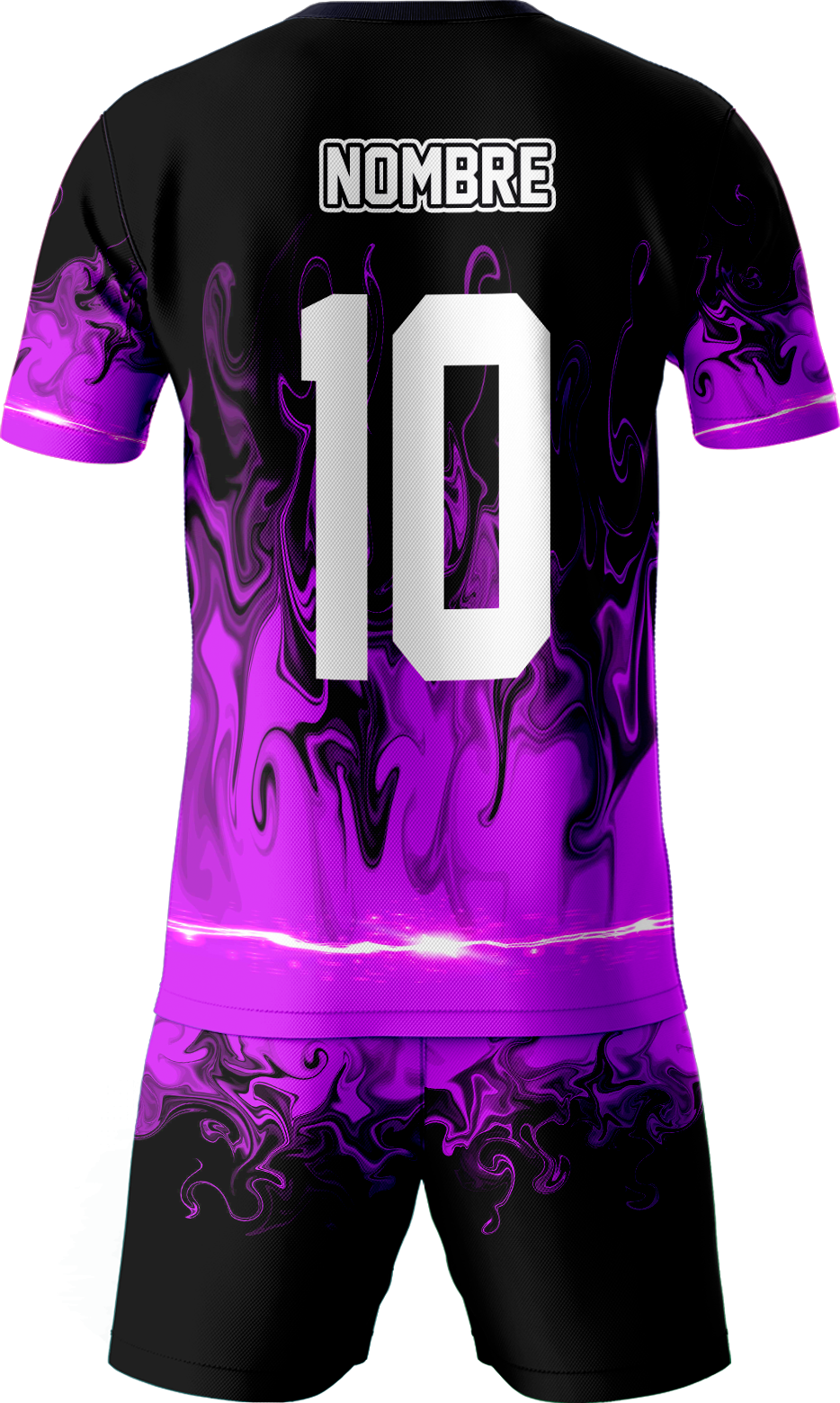 UNIFORME DE FÚTBOL GOKU BLACK DRAGON BALL SUPER CON PANTALONETA - Vista trasera