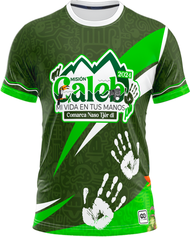 CAMISETA MISIÓN CALEB 2024 COMARCA NASO TJËR DI MI VIDA EN TUS MANOS - Vista frontal